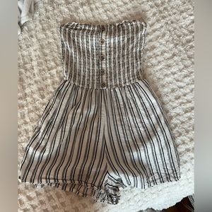 Garage Striped Sleeveless Romper